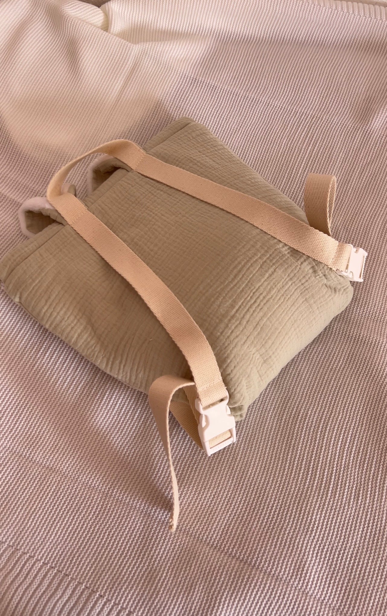 Sac à dos Lapinou en gaz de coton Personnalisable