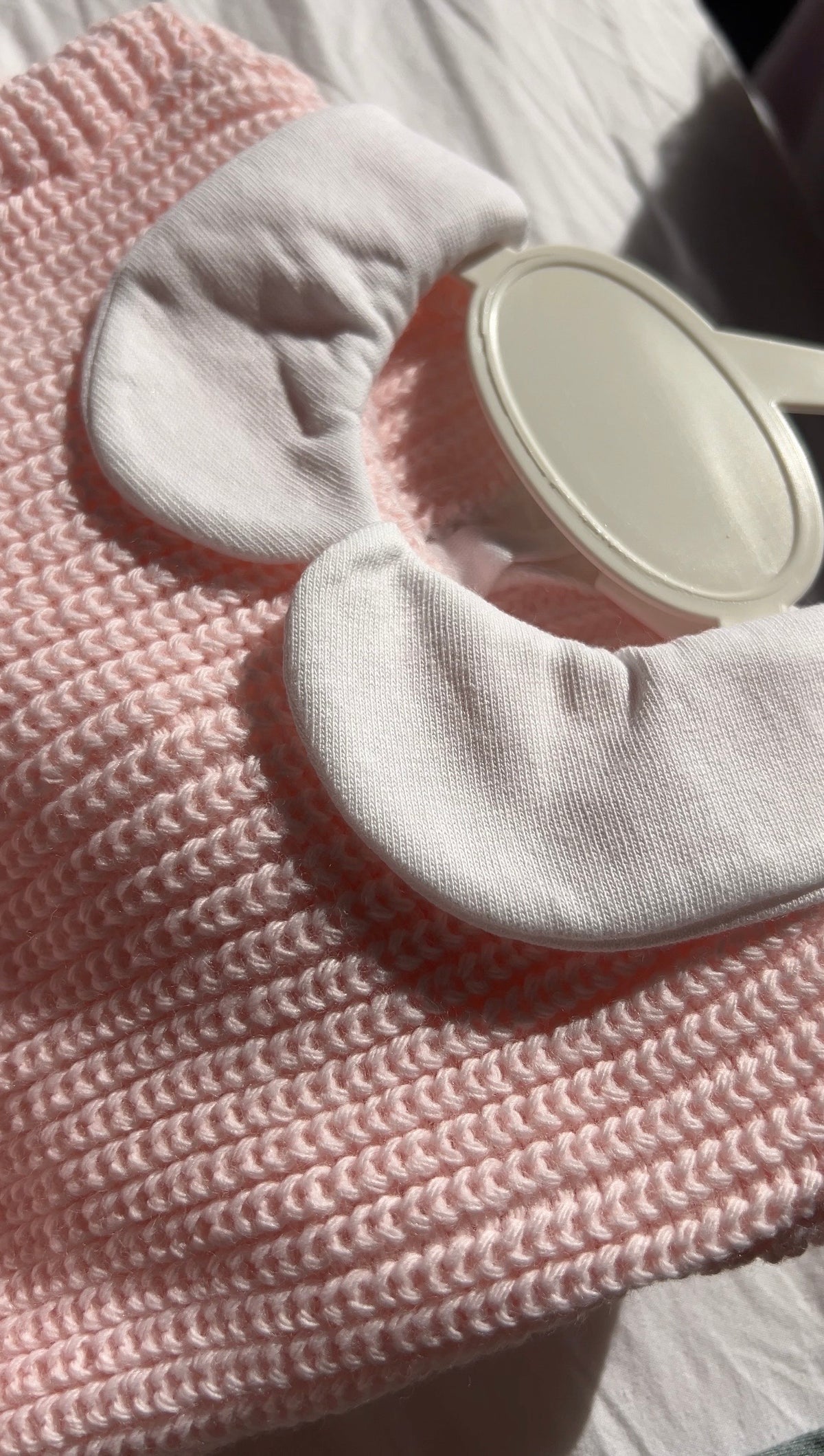 Tenue en Maille 3pcs personnalisée - Rose