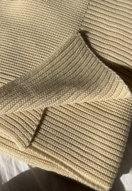 Couverture en maille Maya personnalisée - Beige