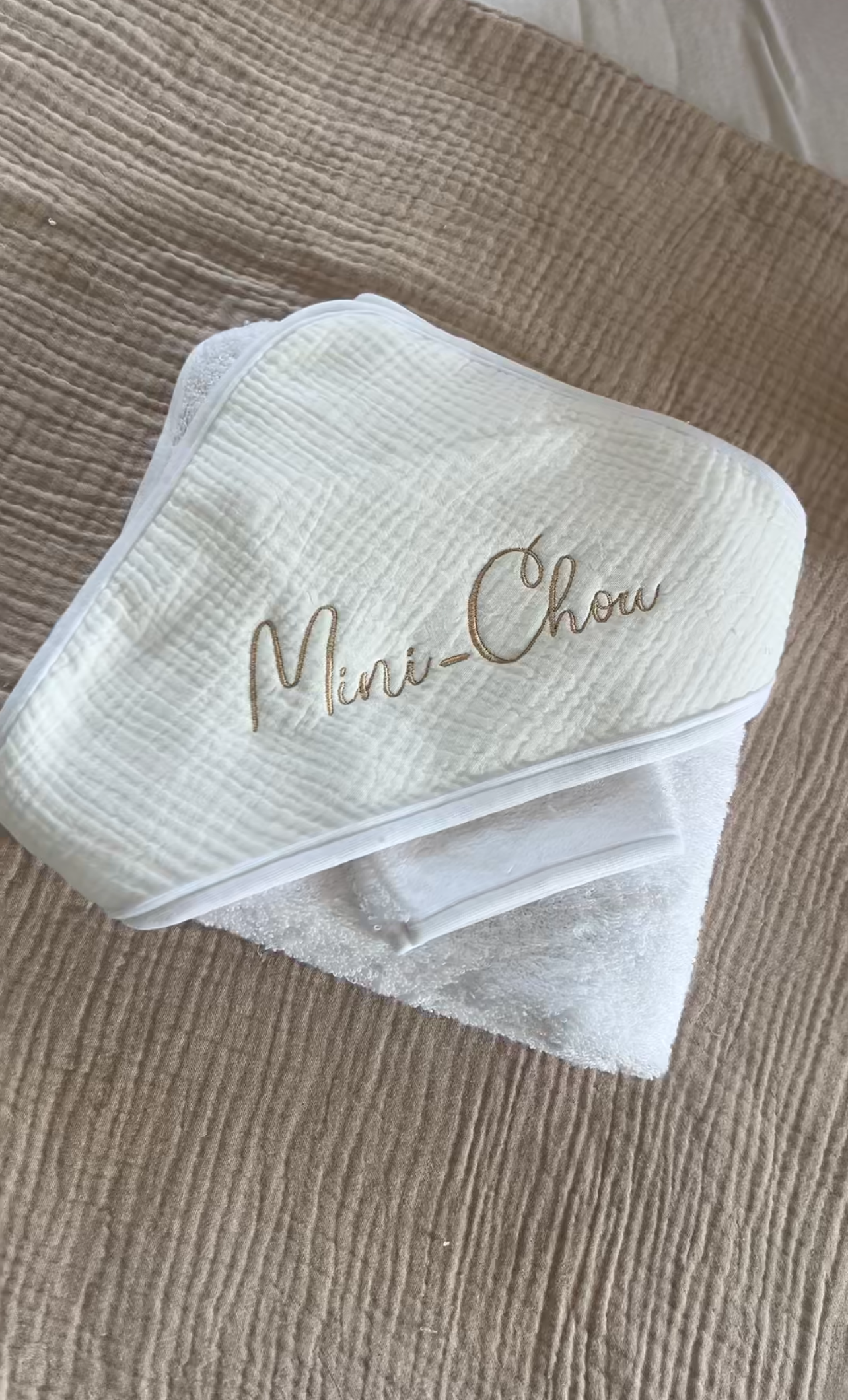 Cape de bain personalisée