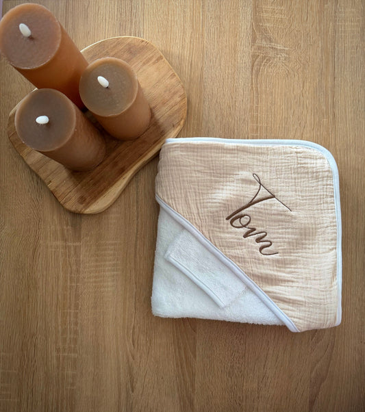 Cape de bain personalisée