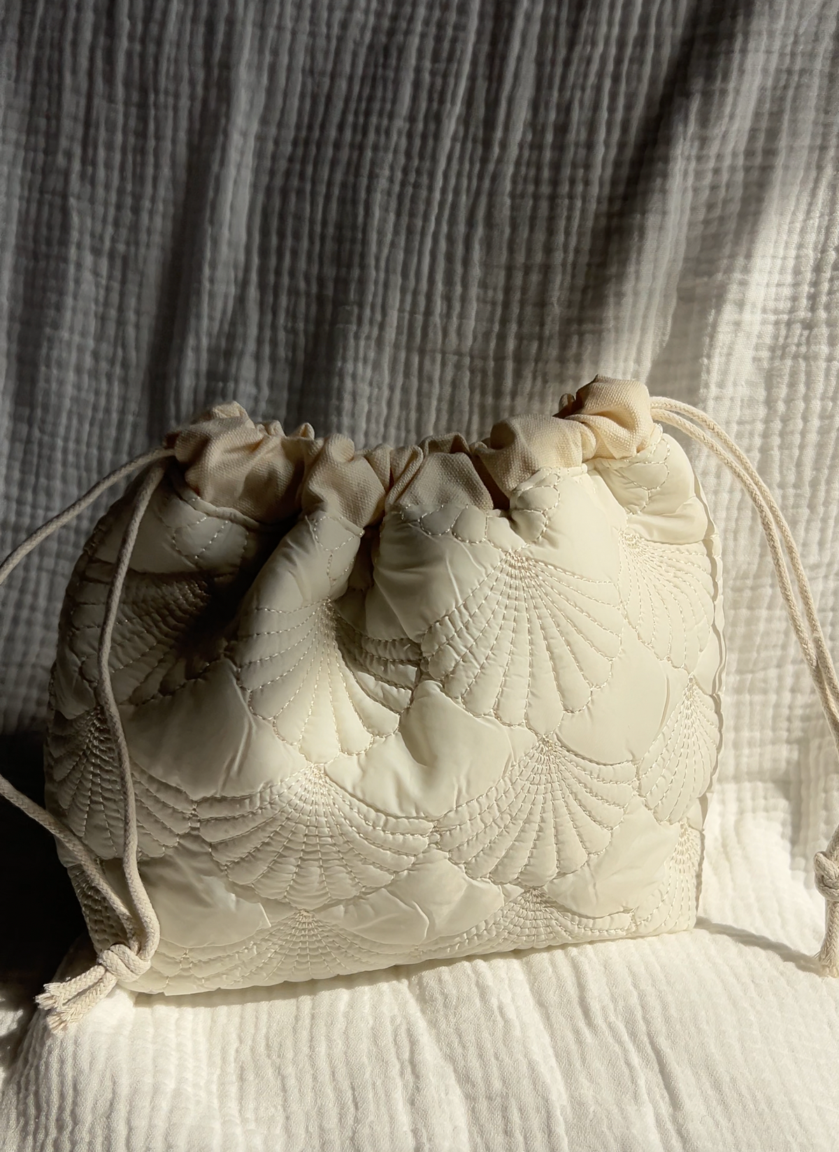 Pochon matelassé personnalisé - Coquillage