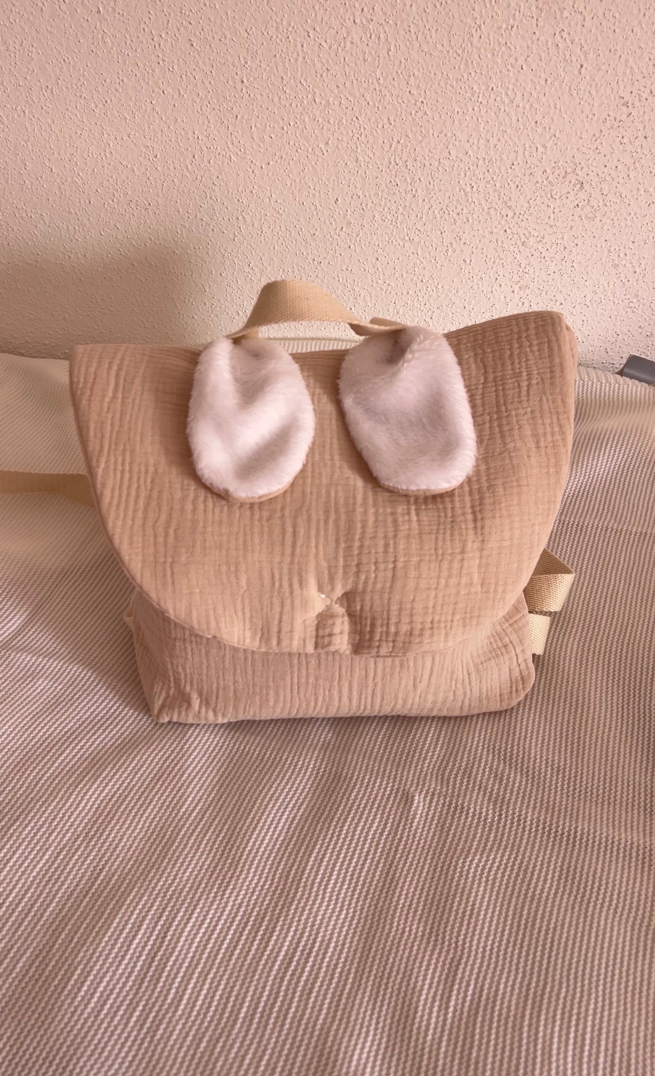Sac à dos Lapinou en gaz de coton Personnalisable