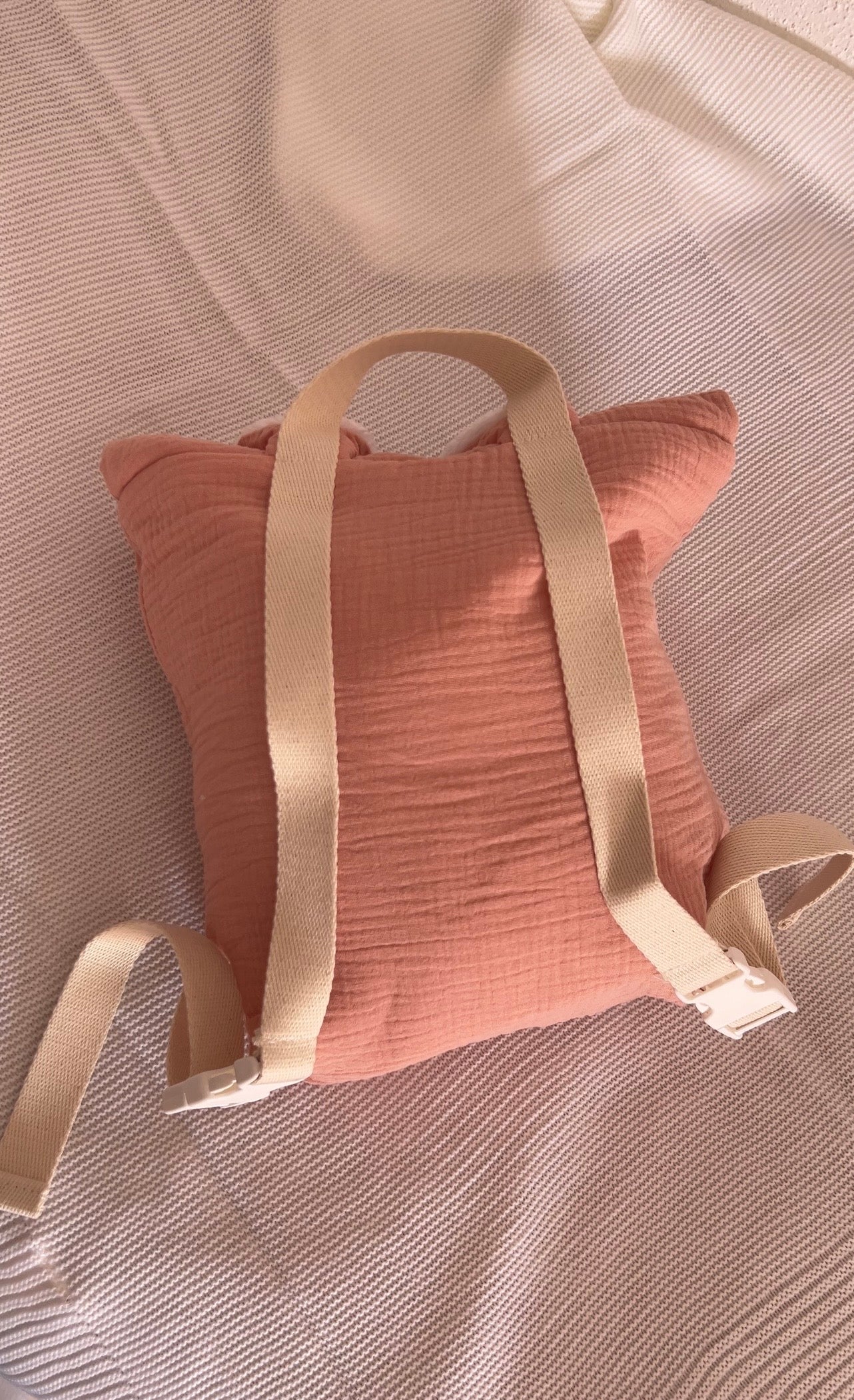 Sac à dos Lapinou en gaz de coton Personnalisable