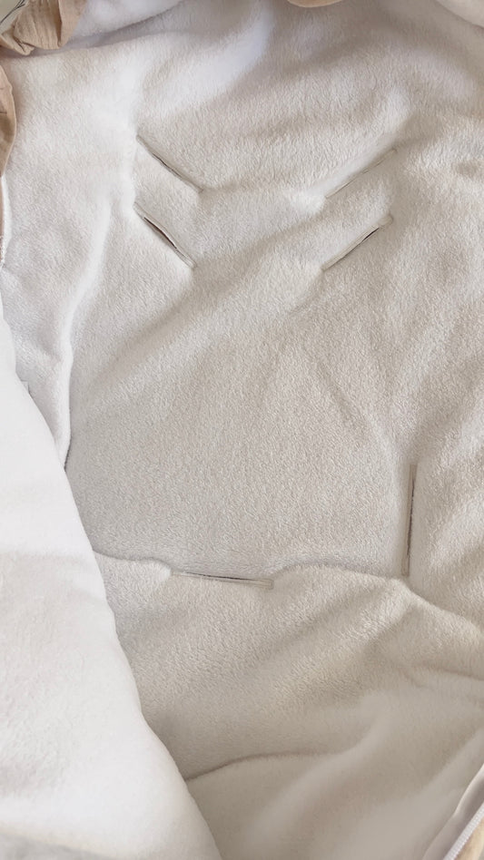 Chancelière polaire beige personnalisée