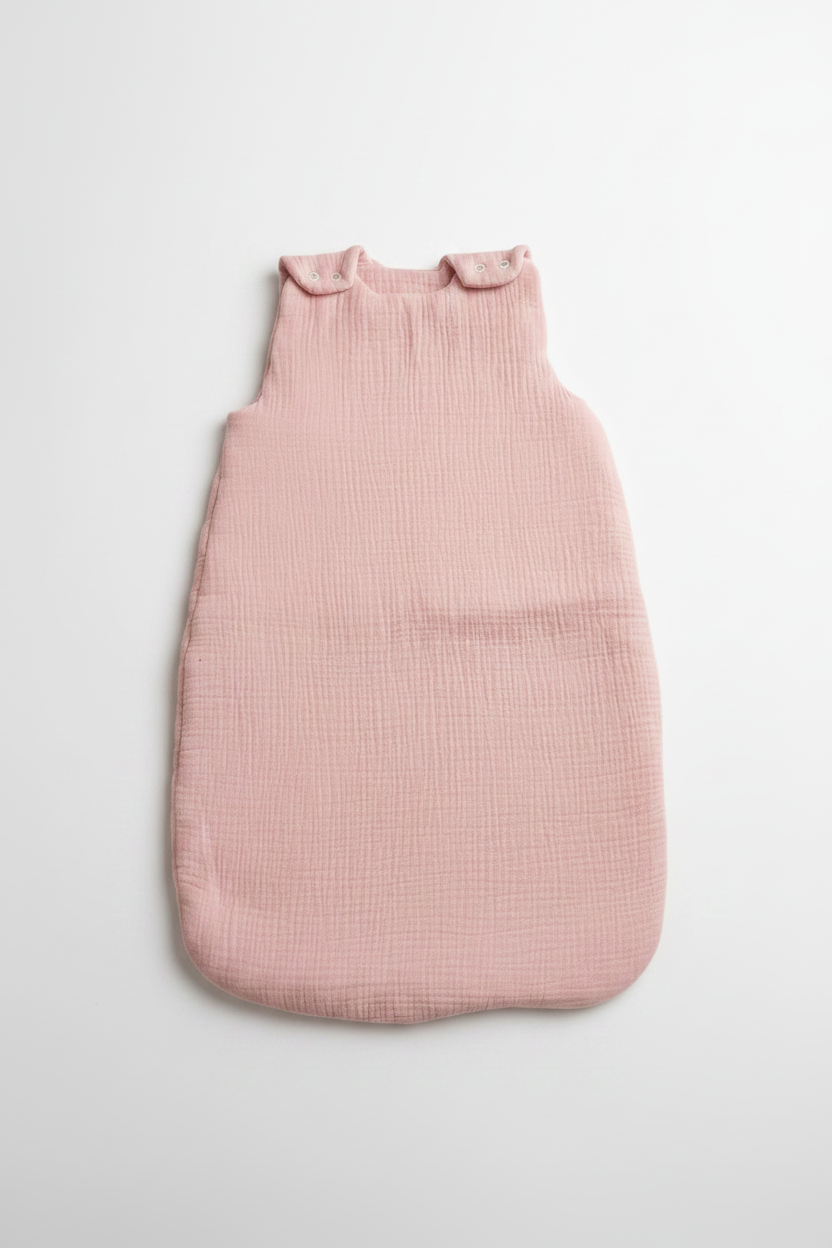 Gigoteuse personnalisée - Double Gaz de coton rose