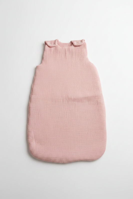 Gigoteuse personnalisée - Double Gaz de coton rose